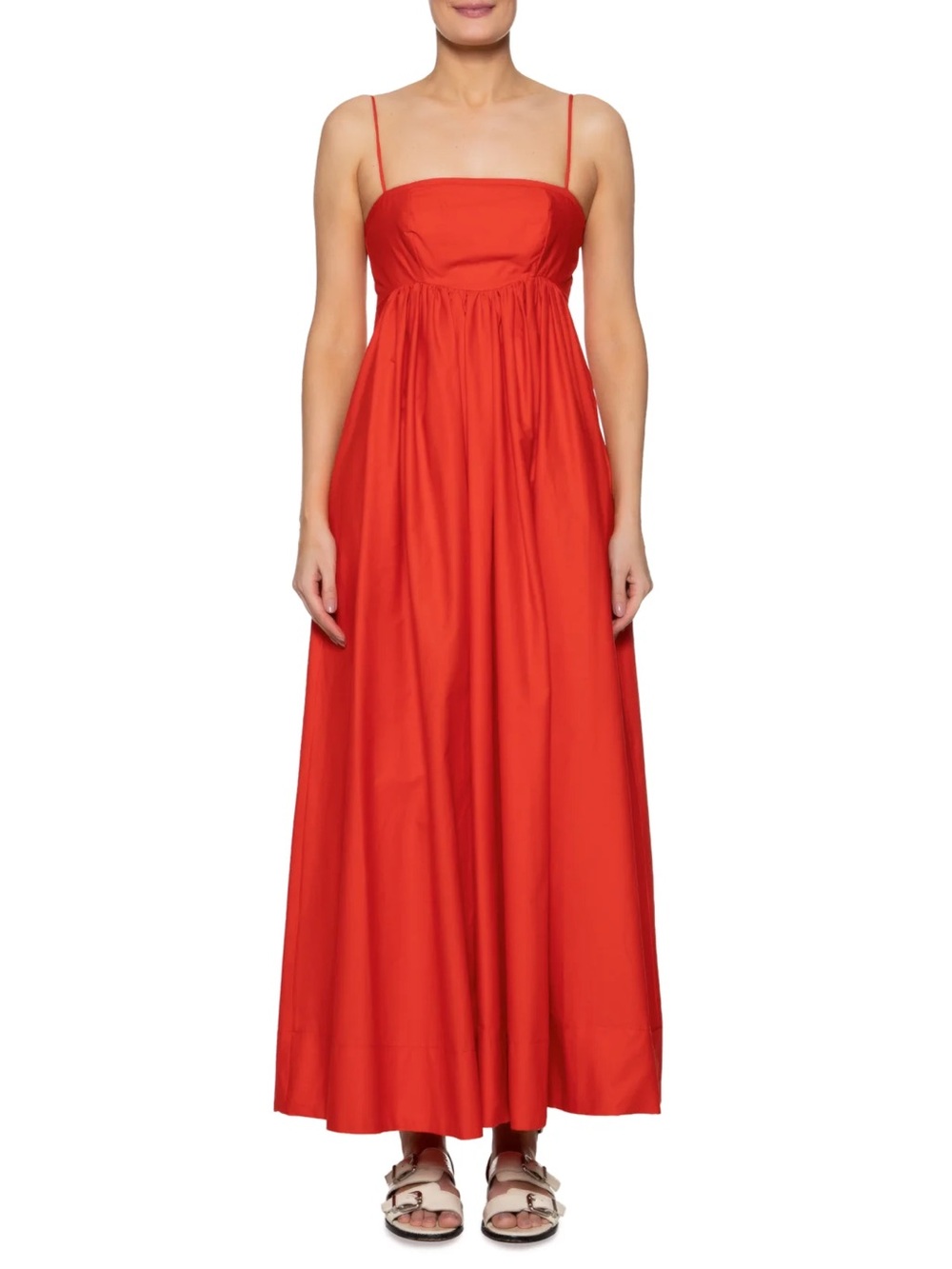 FARM Rio Red Sundress with Spaghetti Straps - Picture 4 of 6